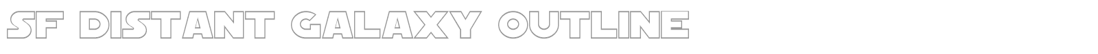 SF Distant Galaxy font preview